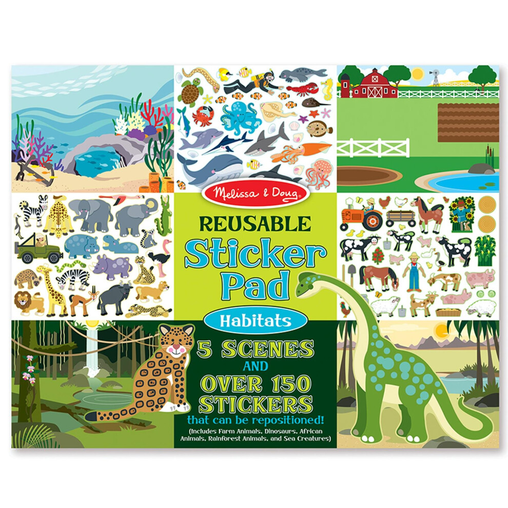 (Habitats) Melissa & Doug Reusable Sticker Pad