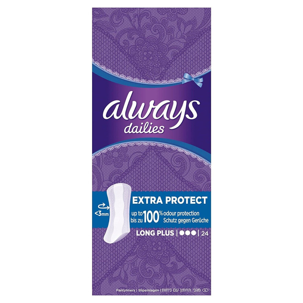 Always Dailies Fresh & Protect Long Plus 24 Pads