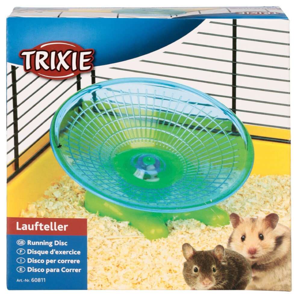 Trixie Running Plastic Disc, 17Cm - Exercise Disc Wheel Mice Hamster Hamsters - Running Exercise Disc Wheel Mice Hamster Hamsters Gerbil Toy