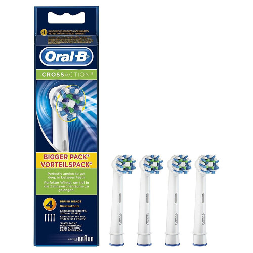 Oral-B Oral-B Cross Action Refill Heads | Pack of 4