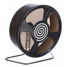 Trixie Plastic Exercise Wheel 20 cm – Safe, Quiet Hamster Wheel with Large Cage Stand | 61010 | Assorted Colours