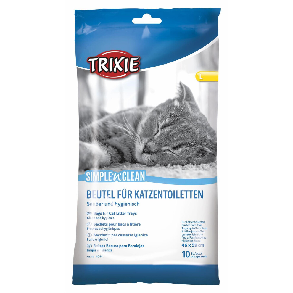 Trixie Simple'n'Clean Bags for Cat Litter Trays Box Disposable, Large, 10 Liners