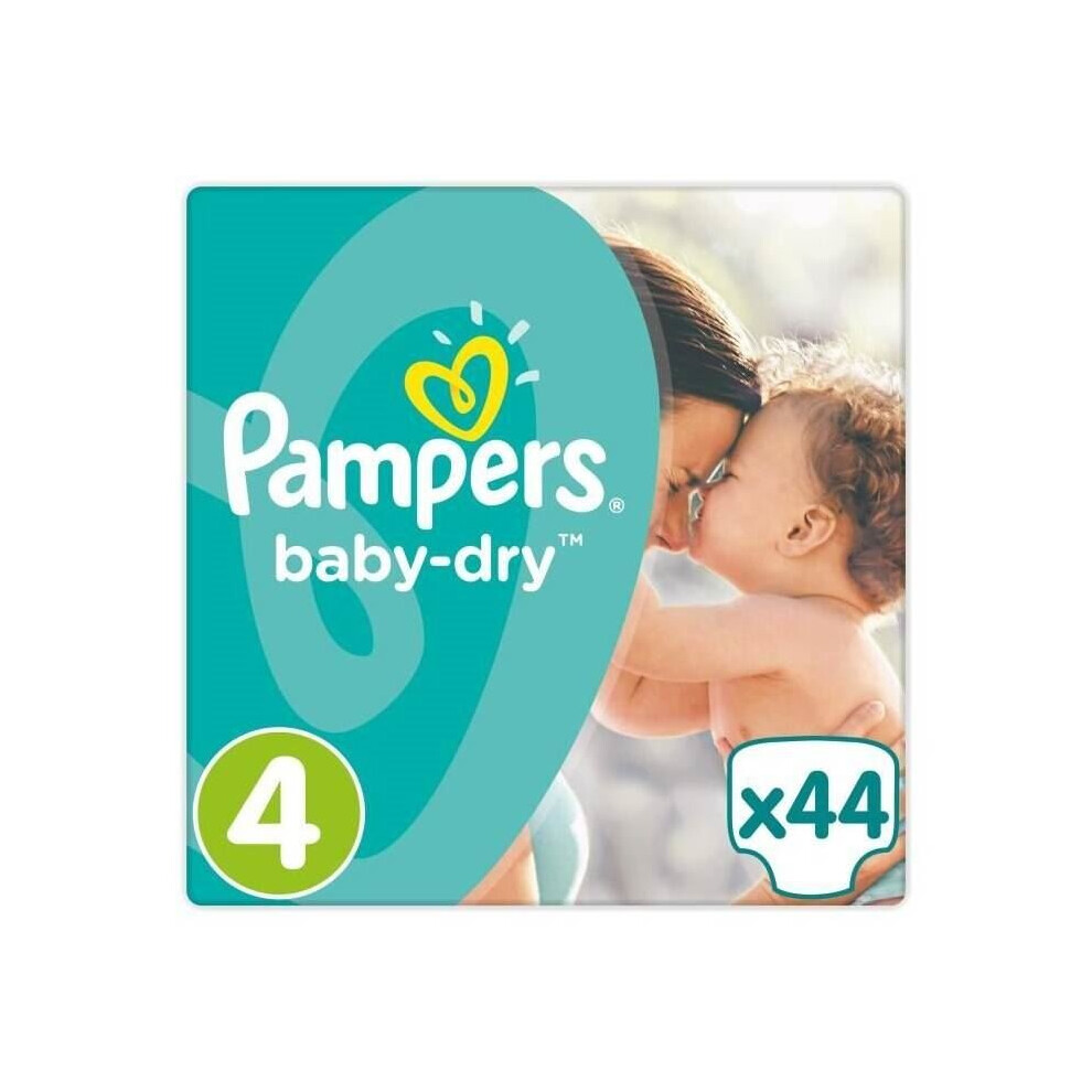 44 Pampers Baby Dry Nappies  ~  Size 4  ~  9-14kg