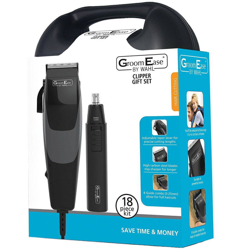 Wahl 79449-317 Groomease Hair Clipper & Trimmer Gift Set