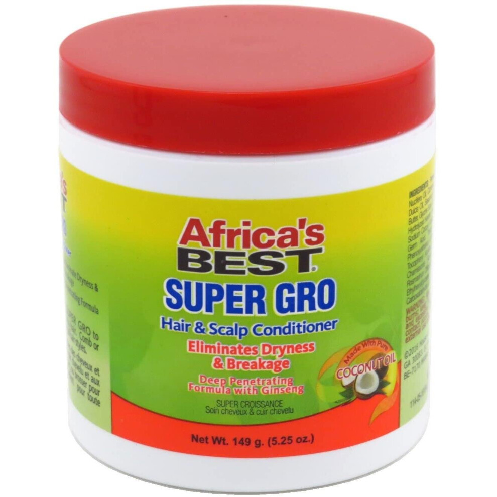 Africa's Best Super Gro Hair & Scalp Conditioner 5.25Oz