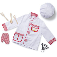 Cook Role Play Costume Dress -Up Set With Realistic Accessories