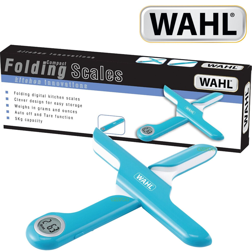 Wahl Blue ZX905 5Kg Digital Electronic Folding LCD Kitchen Food Weighing Scale