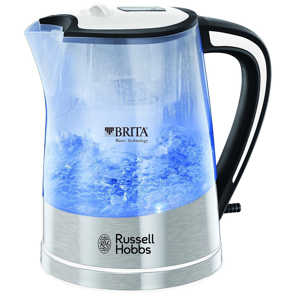 Russell Hobbs Purity Brita Kettle 1L - 22851, 2200W, Maxtra Filter Included, Blue Illumination