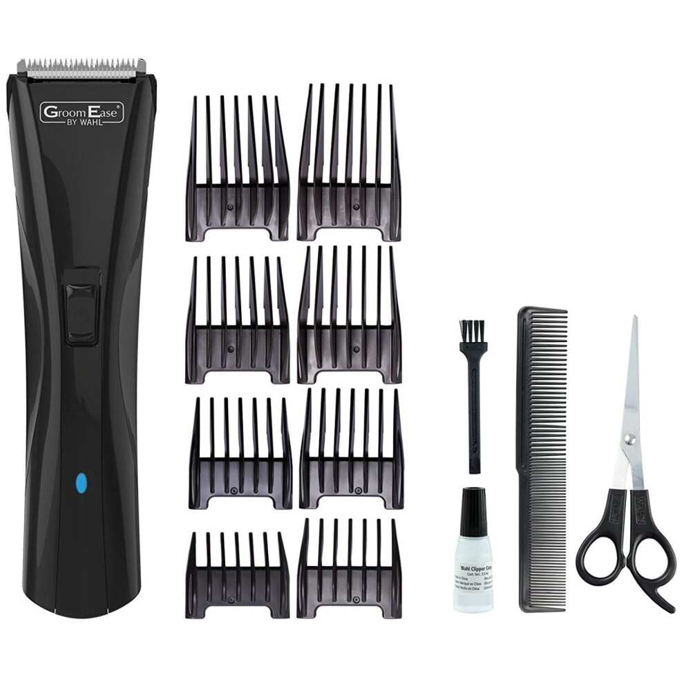 Wahl 9698-417 GroomEase Mens Cord/Cordless LED Hair Clipper Trimmer