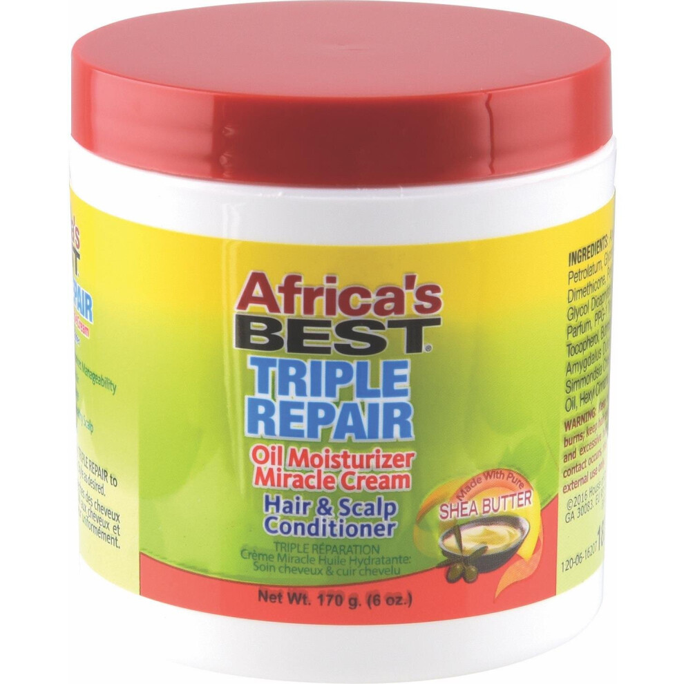 Africa's Best Organics Triple Repair Miracle Cream Jar 6oz