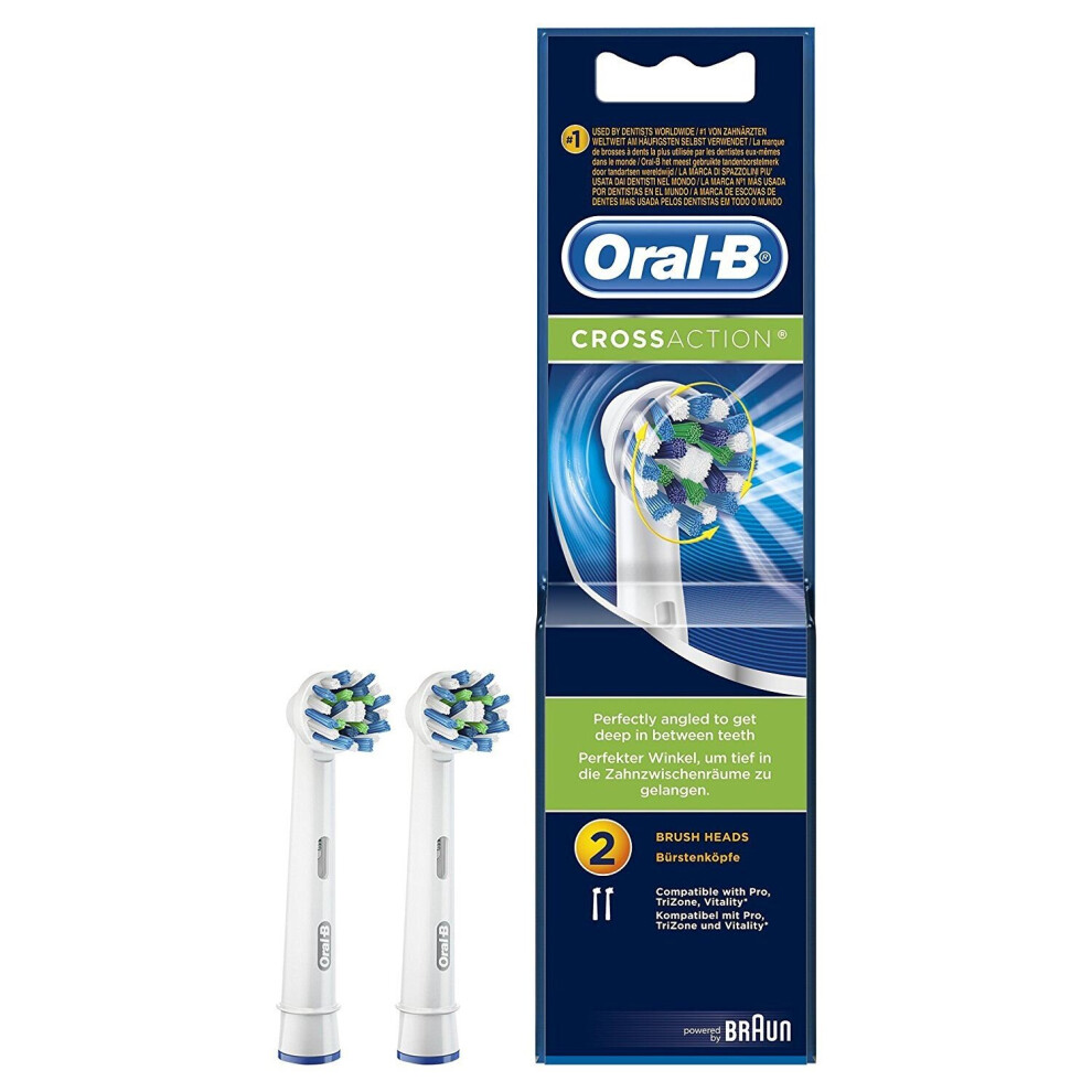 Oral-B CrossAction Electric Toothbrush Replacement Heads - Pack of 2