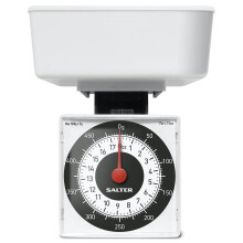 Salter Dietary Mechanical Kitchen Scales - 500g Capacity - White