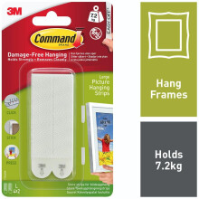 Command Large Picture Hanging Strips-White 4 Sets/Pkg