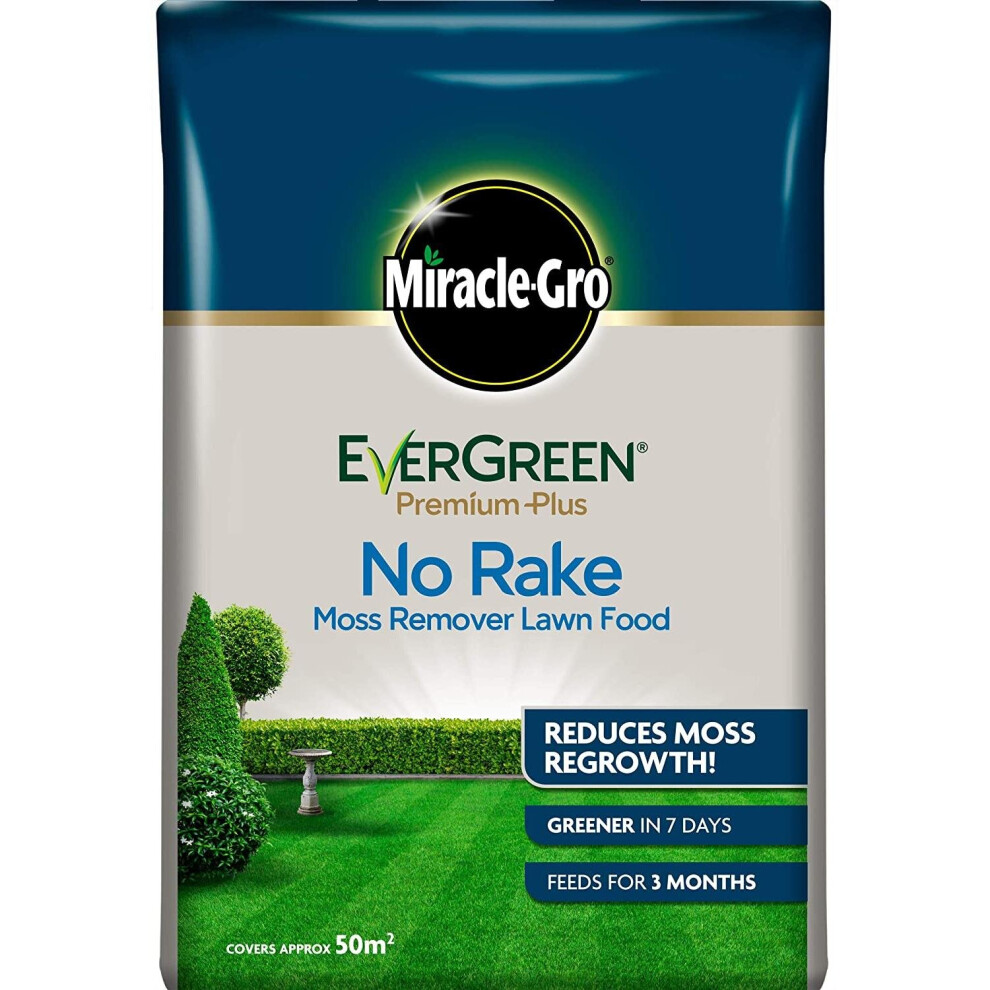Evergreen No Moss No Rake Moss Remover Lawn Feed 50m (119530)