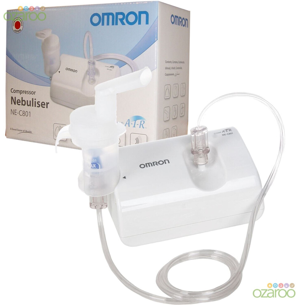 Omron C801 CompAir Lightweight Compressor Respiratory VVT Nebuliser Inhaler Kit