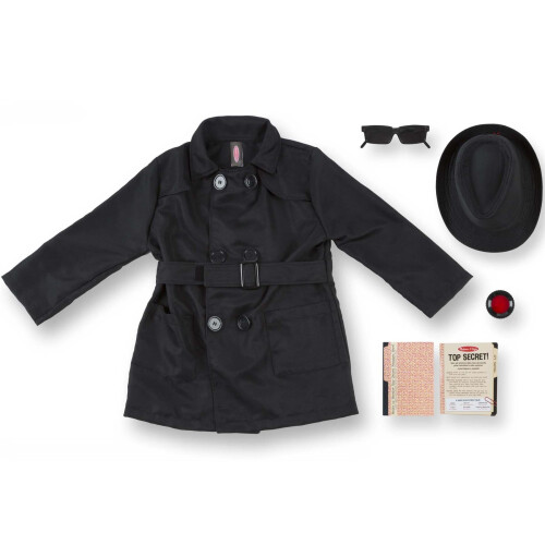 Melissa & Doug Melissa & Doug Spy Role Play Costume Set,Black