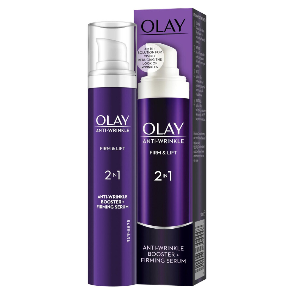 Olay Anti Wrinkle Firm And Lift 2-in-1 Day Cream And Firming Serum, 50 Ml