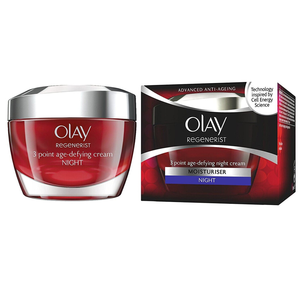 Olay Regenerist 3 Point Moisturiser Anti-Ageing Night Cream Ultra-Hydrating 50ml