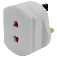 UK 1A Electric Shaver Adaptor & Toothbrush Plug Socket Converter (2-Pin to 3-Pin)