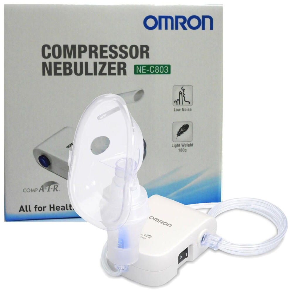 Omron NE-C803 Quiet Compressor Adult Child Lower Airways Respitory Nebulizer NEW