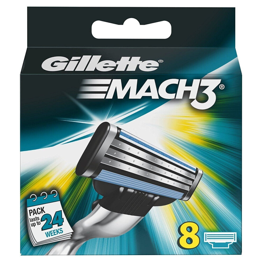 Shaving Blade Refill Gillette Mach 3 (8 uds)