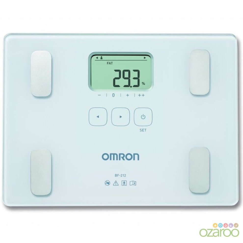 Omron BF212 Slim Body Fat Mass Home Composition Monitor Bathroom Weight Scales