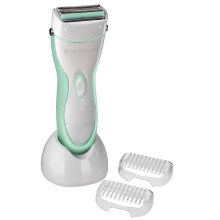 BaByliss 8770BU True Smooth Rechargeable Ladies Shaver – Wet/Dry, Dual Foil & Floating Trimmer, 2 Bikini Guides, Charging Stand