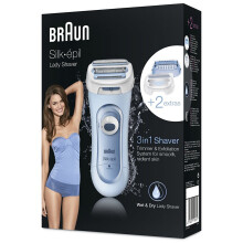 Braun Silk-épil Lady Shaver 3-in-1 Wet & Dry Electric Battery Cordless - LS5160