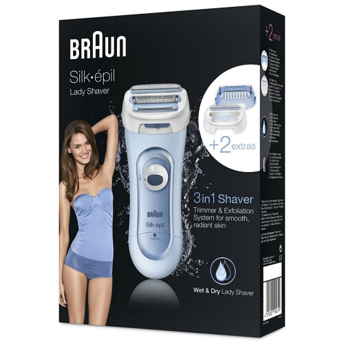 Braun Braun Silk-épil Lady Shaver 3-in-1 Wet & Dry Electric Battery Cordless - LS5160