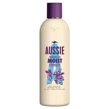 Aussie Miracle Moist Shampoo for Dry, Damaged Hair with Macadamia Nut Oil - Smoothens 300ml