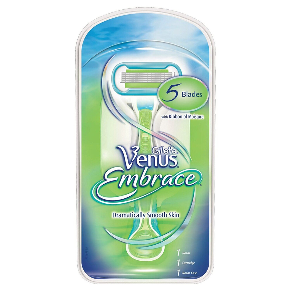 Gillette Venus Embrace Women's 5-Blade Razor with 1 Razor - Smoother for Longer