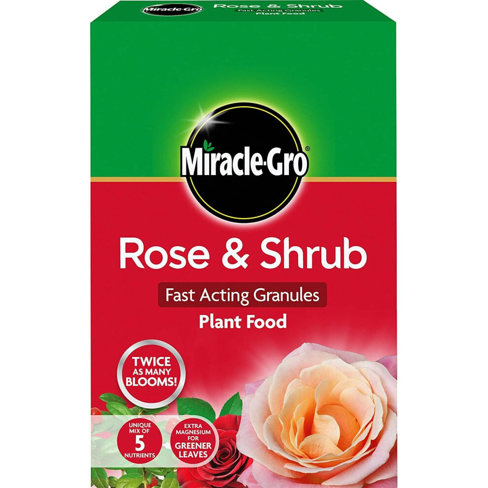 Miracle-Gro Rose And Shrub Fast Acting Granules Plant Food Carton, 3 Kg