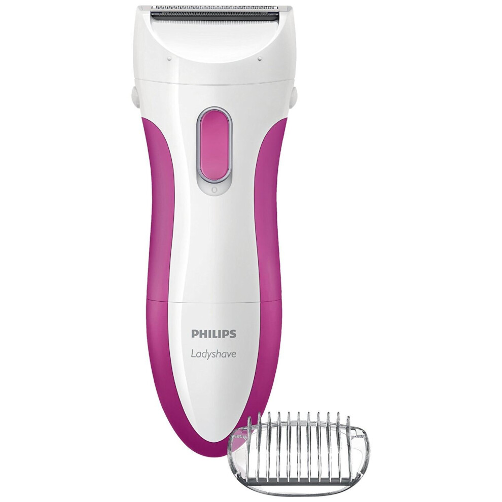 Philips HP6341/02 Wet & Dry Battery Cordless Ladyshave with Trimming Comb