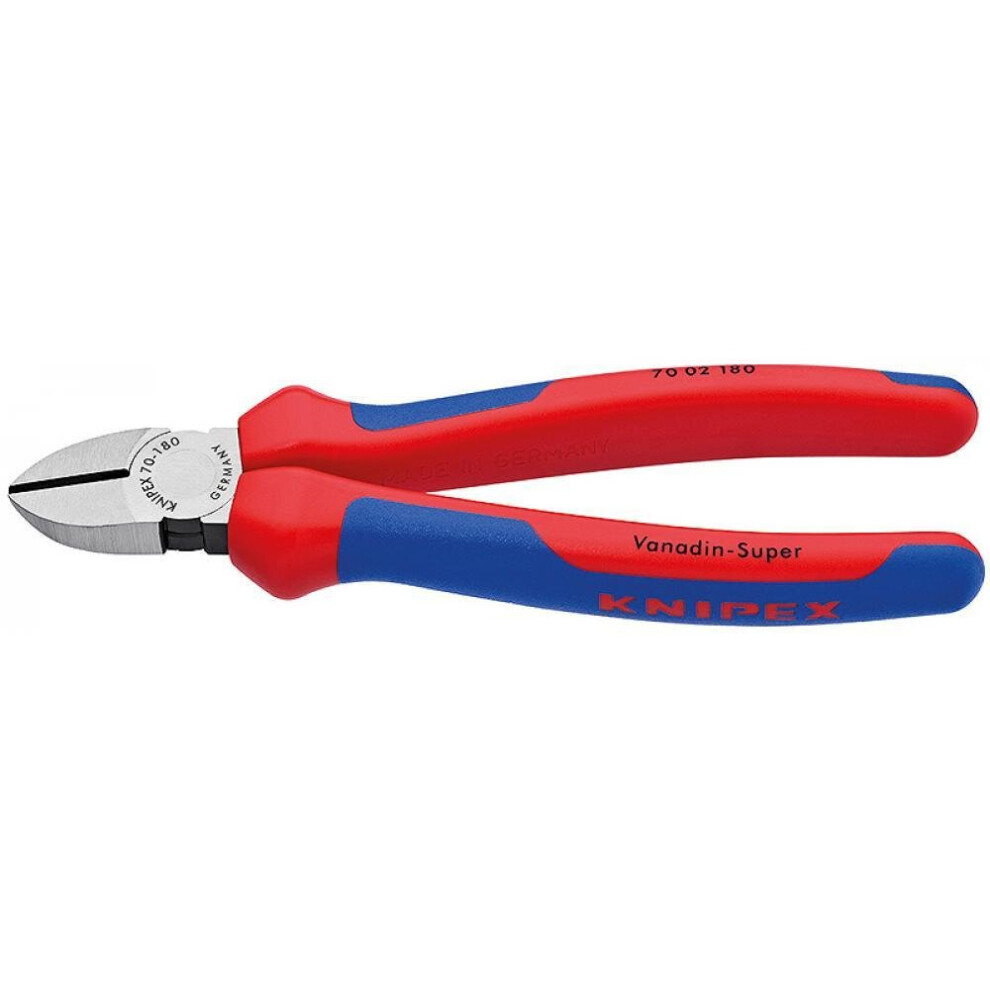 Knipex 70 02 180 SB Diagonal Cutters Comfort Multi-Component Grip 180mm (7in)