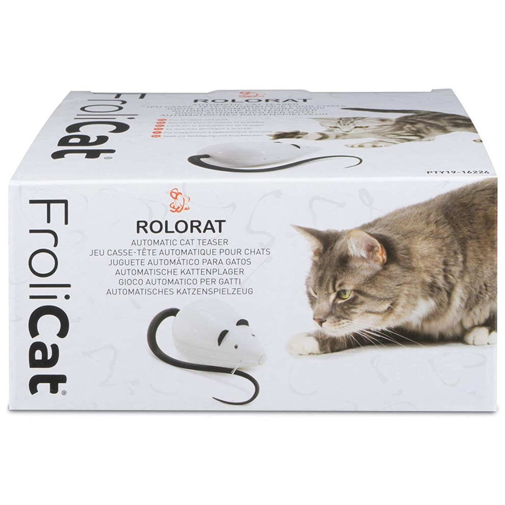 PetSafe FroliCat, Interactive, RoloRat Automatic Cat Teaser, Light up, Random movement, Active, exercise Cat Toy