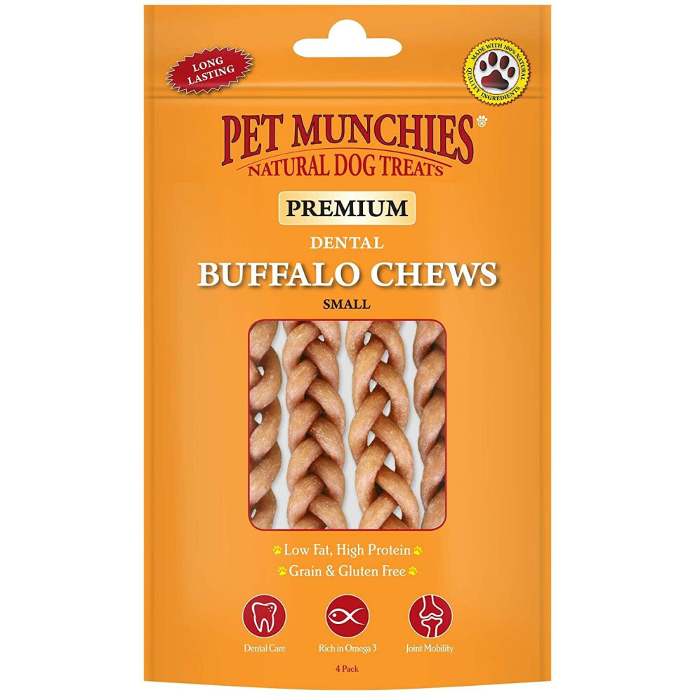 Pet Munchies Small Buffalo Dental Chews 55G (Pack Of 4) - Image 13