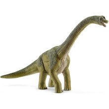 Schleich Brachiosaurus-dinosaurie – handmålad figur med informationshäfte, realistisk långhalsmodell för barn från 3 år