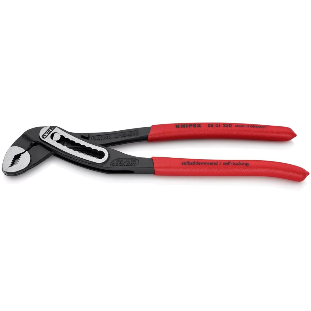 Knipex 88 01 250 Alligator Waterpump Pliers PVC Grip 250mm - 50mm Capacity (Loose)