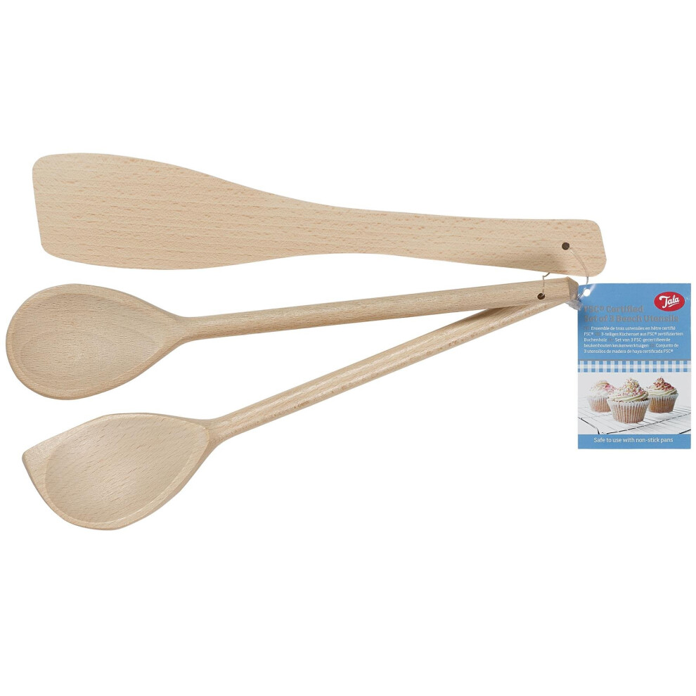 Tala Wooden Spatula Set