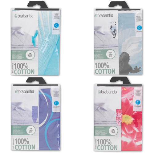 Brabantia Ironing Board Cover Size C, Wide, Bright Assorted Colours