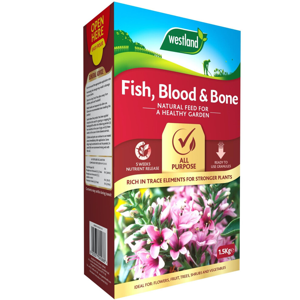 Westland Fish, Blood and Bone All Purpose Plant Food, 1.5 kg