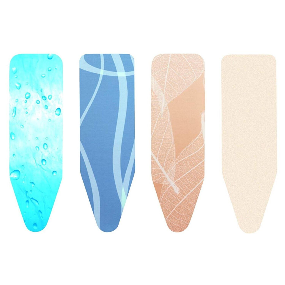 Brabantia Ironing Board Cover with 2 mm Foam - 135 x 49 cm, Extra Large, Neutral Assorted Colours