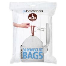 Brabantia Waste Bags Dispenser Pack L, 30 Pcs, 40-45 Litre, White