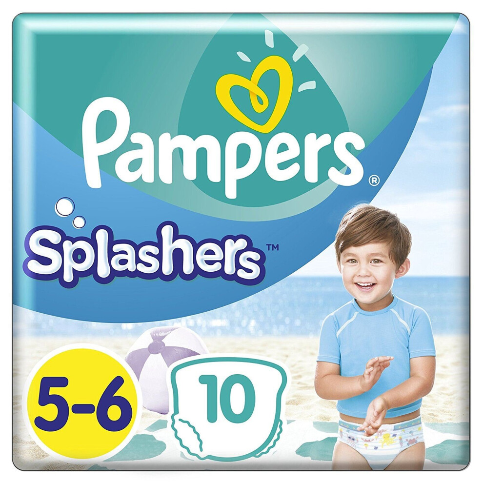 Pampers Splasher Swim Pants Carry Pack Size 5 X10
