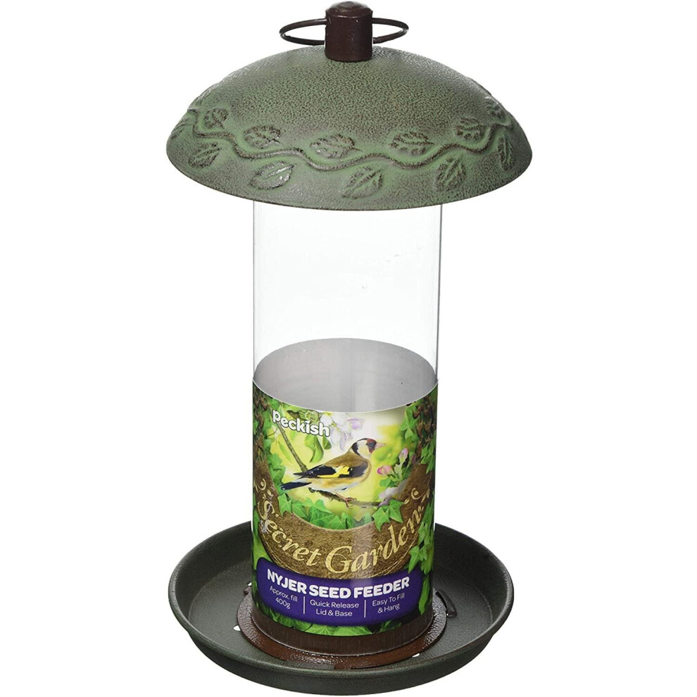 Peckish Secret Garden Nyjer Seed Feeder