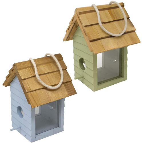 Gardman Gardman A04334 Beach Hut Seed Feeder - Green/blue
