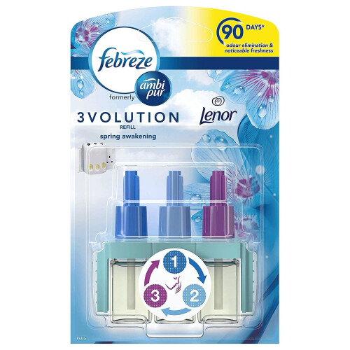 Febreze Ambi Pur 3Volution April Fresh with Lenor Air Freshener Plug in