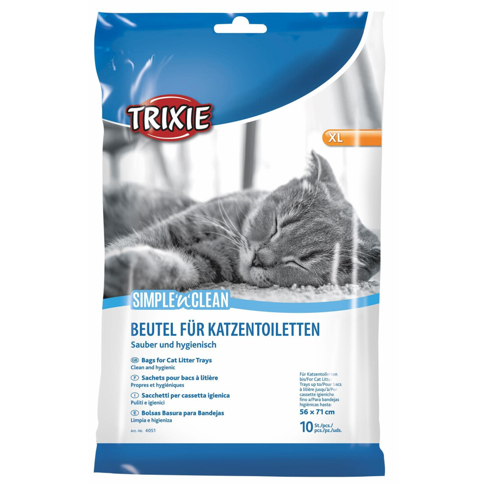 Trixie 10 Piece Cat Litter Tray Bags, X-Large, 1 pack