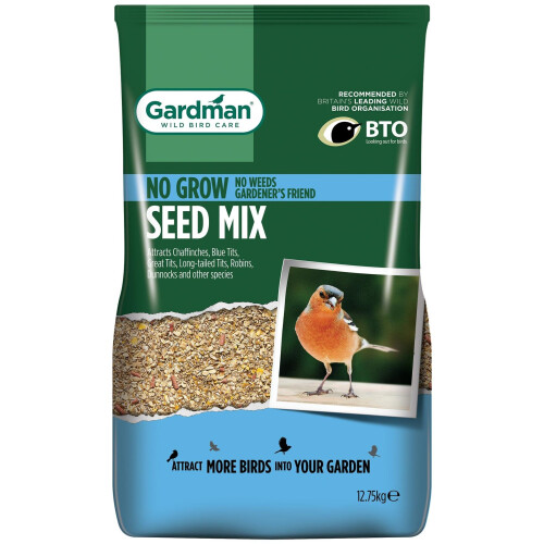 Gardman Gardman No Grow Seed Mix for Wild Birds - 12.75kg