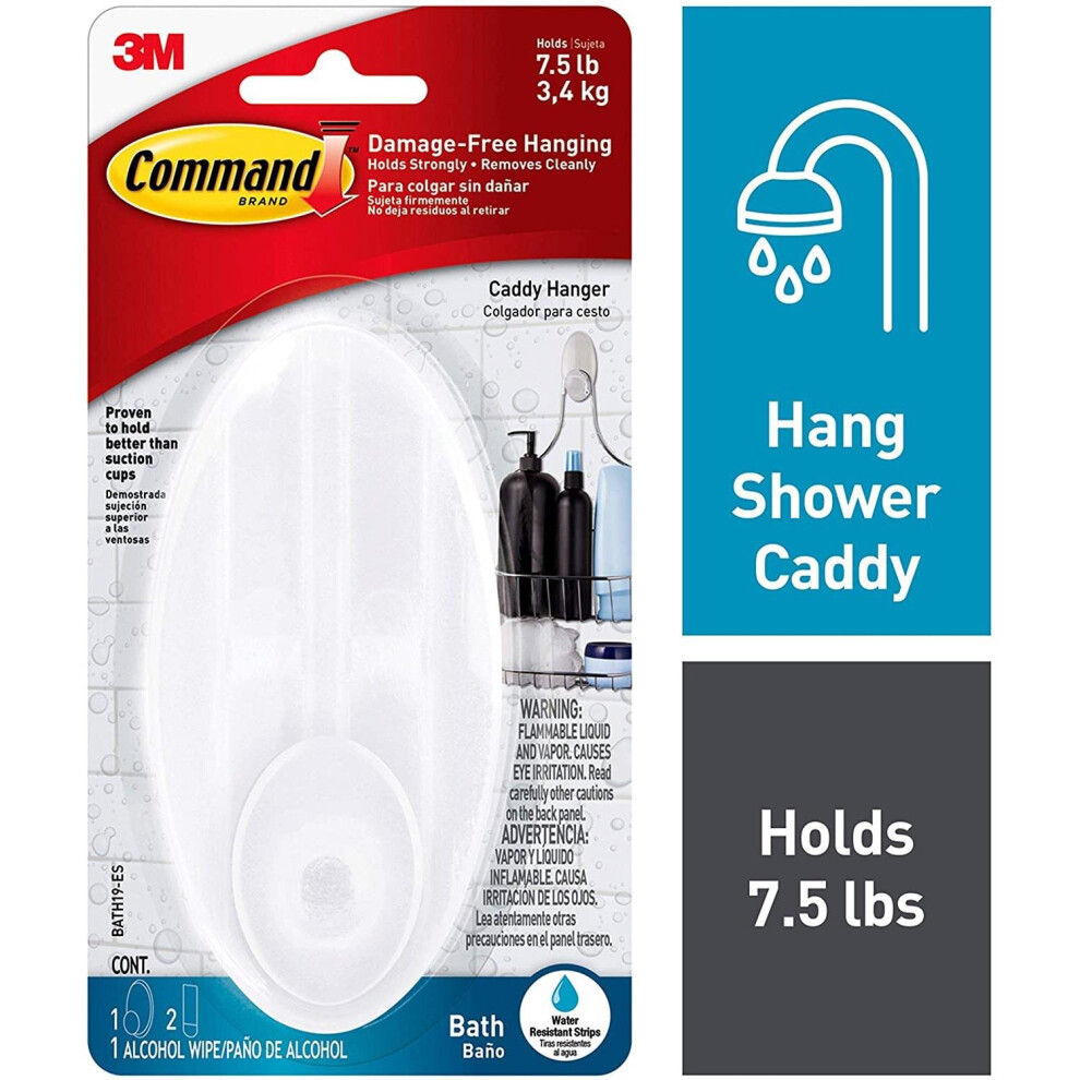 Command BATH19-ES Shower Caddy Hanger